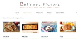 culinary flavors categories after
